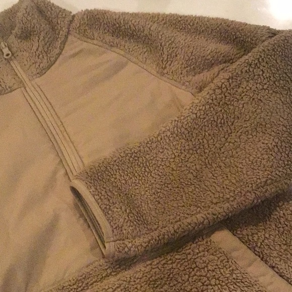 Girlfriend Collective Half-zip Fleece Jacket Mushroom Brown Size 3 (Small) - Picture 7 of 8